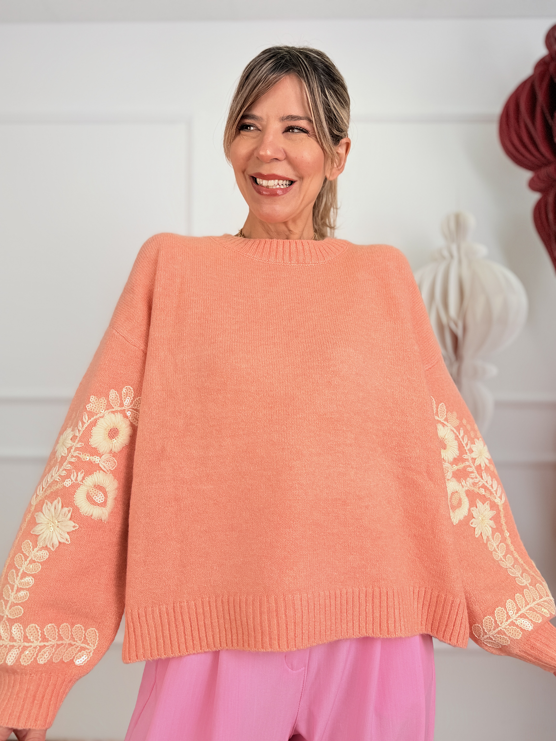 Ridge Sweater 8278 Light Salmon 1