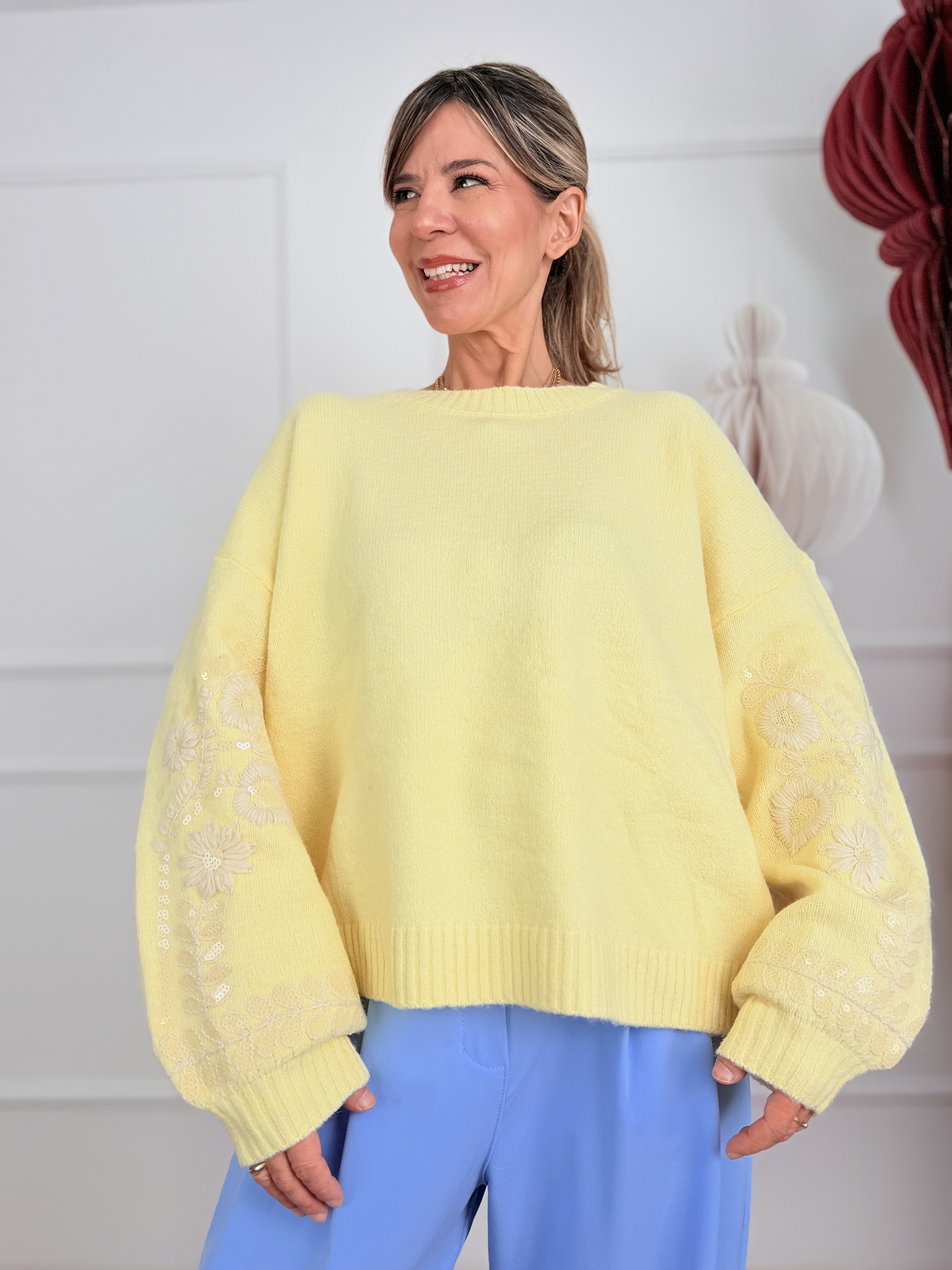 Ridge Sweater 8278 Lemon Chiffon 1