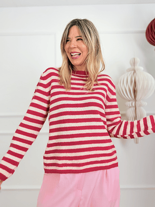 Cheshire Sweater 1002 Beige/Pink