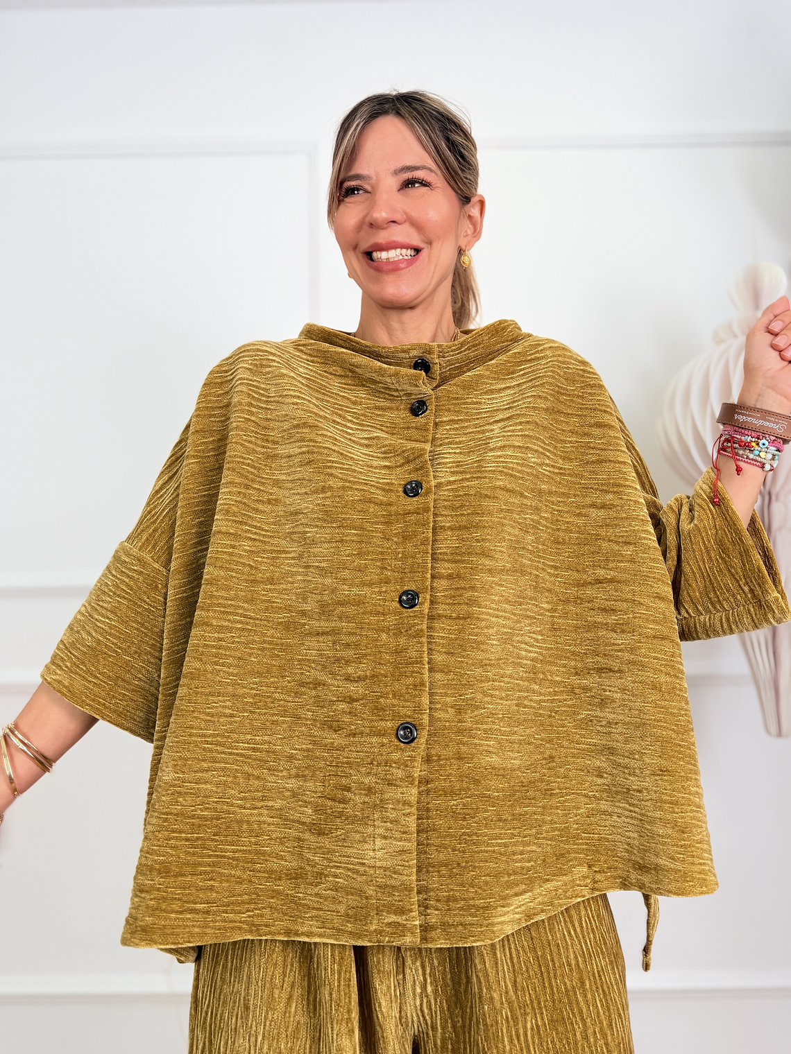 Ishaan Cardigan 9591 Mustard 1