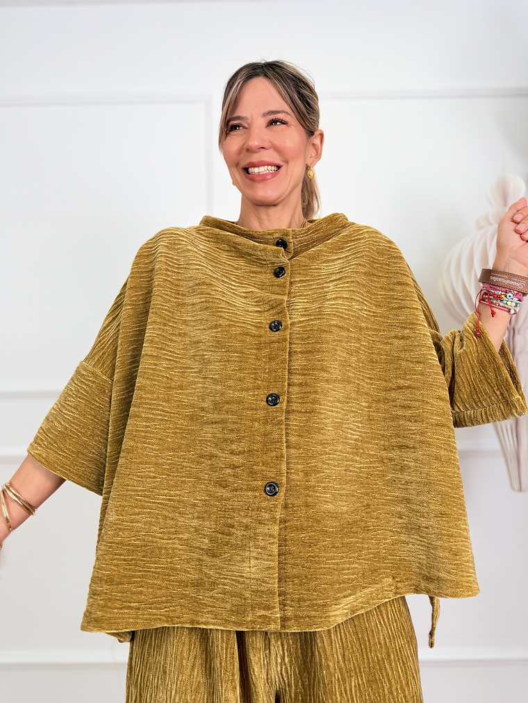 Ishaan Cardigan 9591 Mustard 1