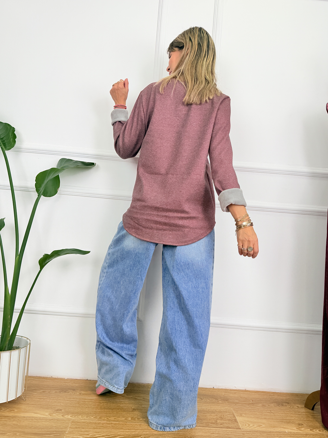 Grace Blouse Eggplant 91120-1  4