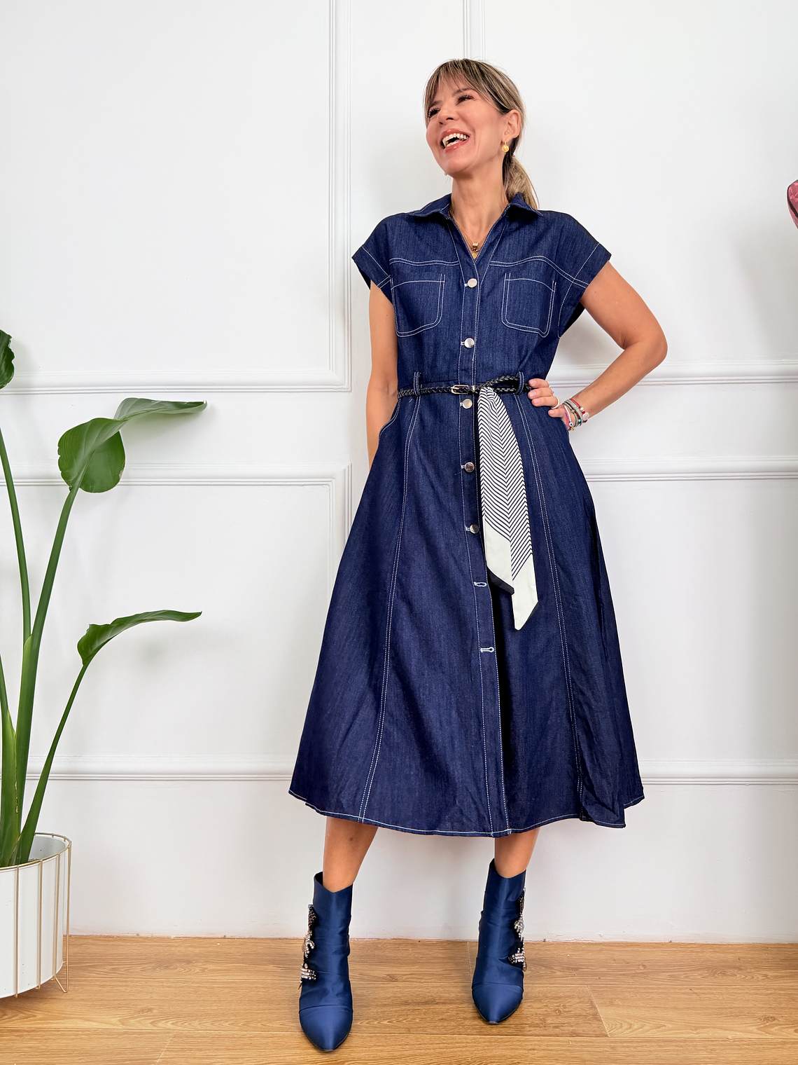 Petal Dress 15991 Blue 2