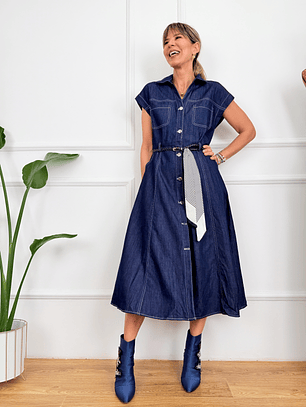 Petal Dress 15991 Blue