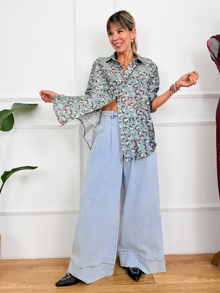 Sylas Shirt 4962600-11 Muted Teal 2