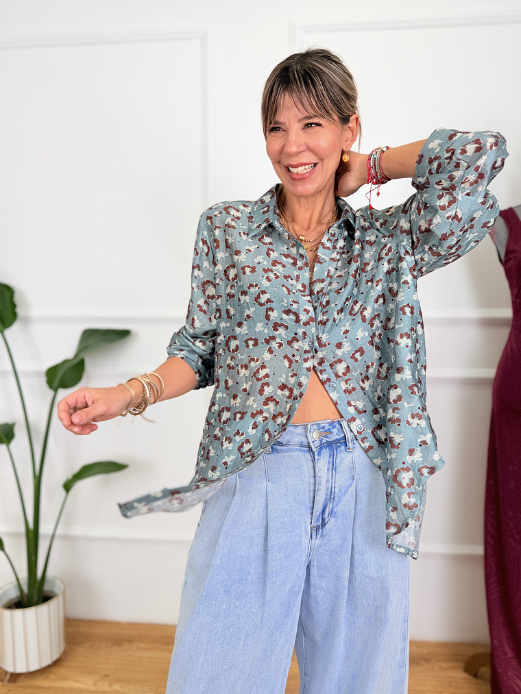 Sylas Shirt 4962600-11 Muted Teal 1