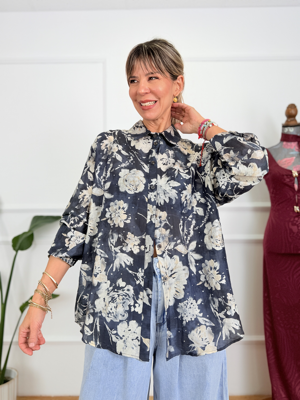 Sylas Shirt 4962600-79 Blue/Black 1