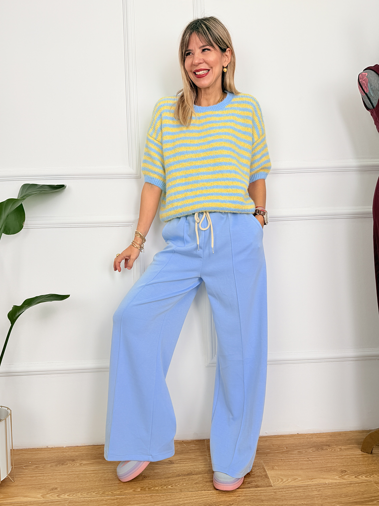 Floria 51282 Sweater Yellow/Blue 2