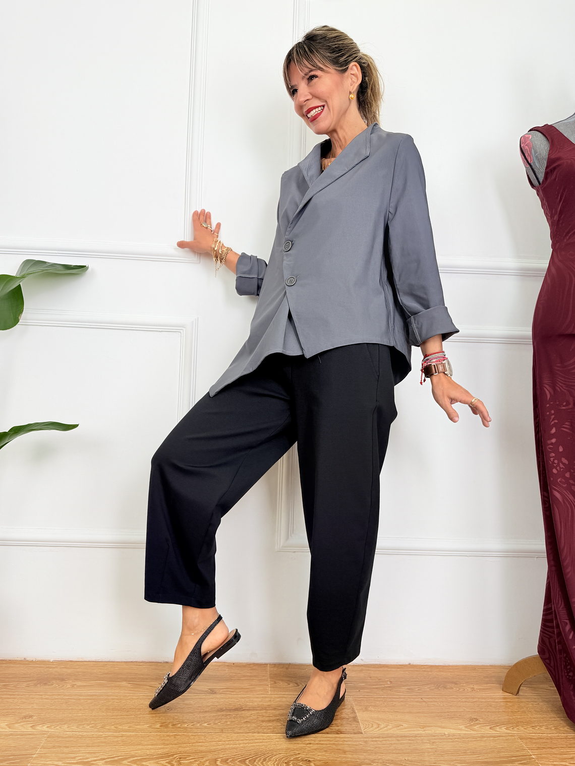 Greek Cozy Cardigan 4923 Grey 3