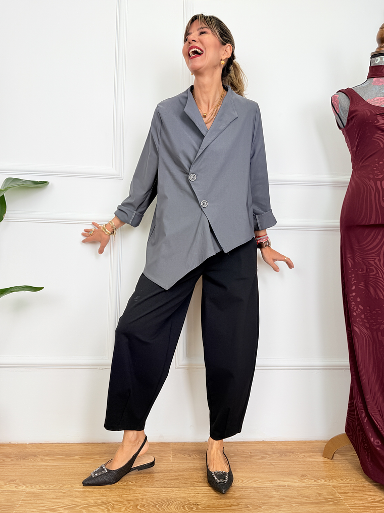 Greek Cozy Cardigan 4923 Grey 2