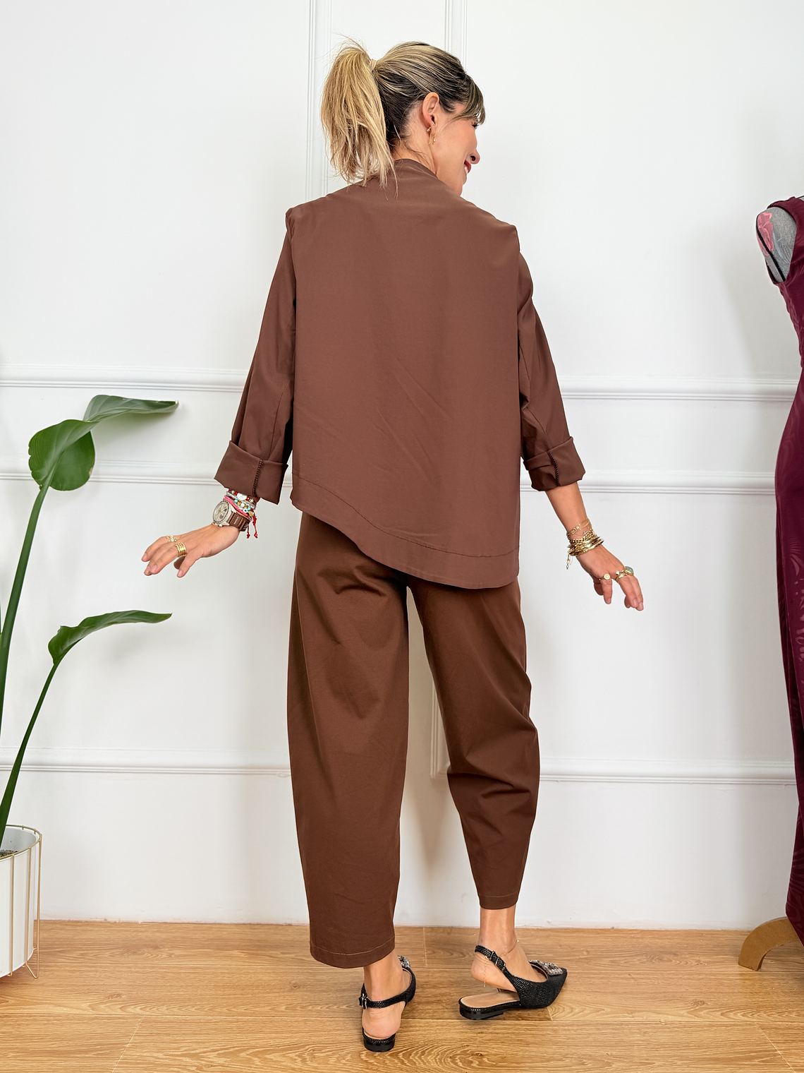 Greek Cozy Cardigan 4923 Choco 4