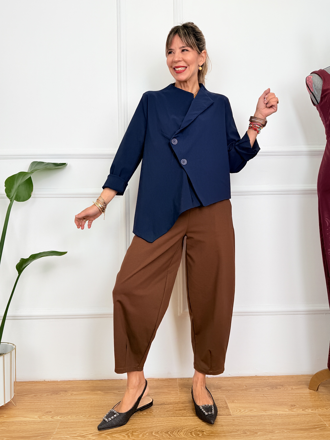 Greek Cozy Cardigan 4923 Blue 2