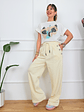 Flower Muse MF15D831 Pants Beige - thumbnail 1