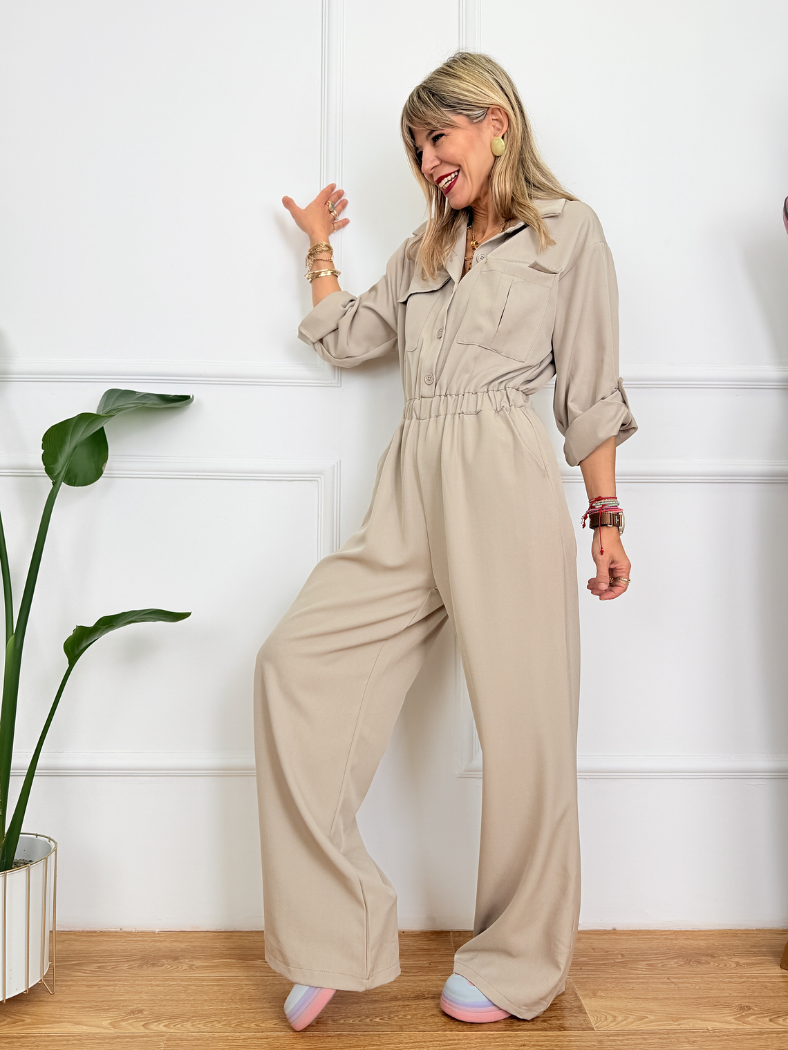City Glow Jumpsuit #6292 Sand 2