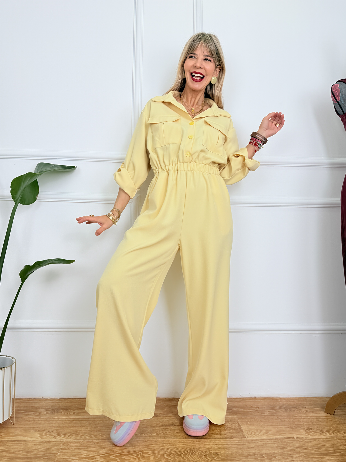 City Glow Jumpsuit #6292 Banana 1