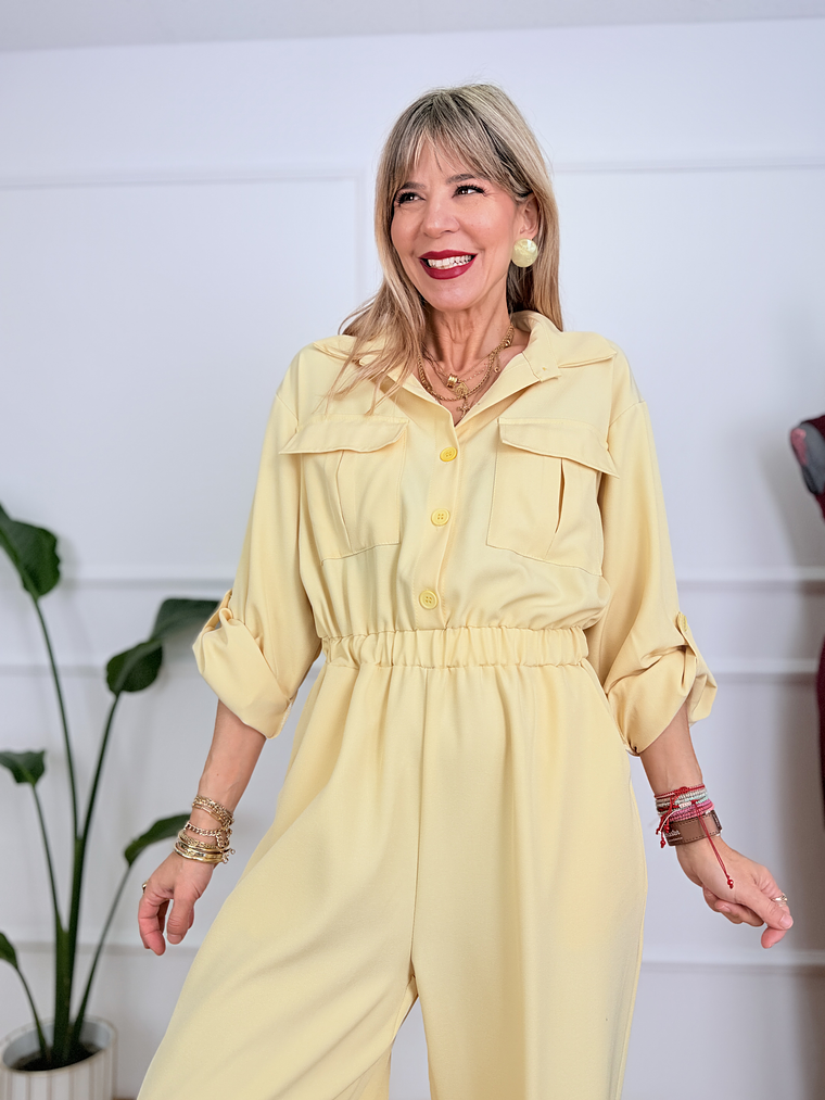 City Glow Jumpsuit #6292 Banana 4