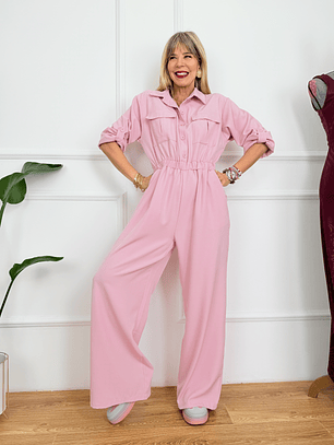 City Glow Jumpsuit #6292 Baby Pink