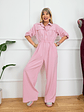City Glow Jumpsuit #6292 Baby Pink - thumbnail 1