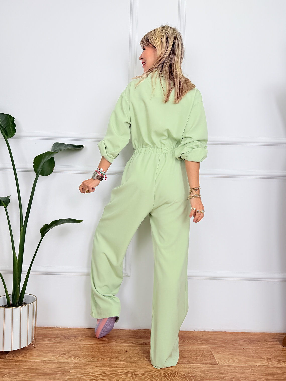 City Glow Jumpsuit #6292 Pistachio 3