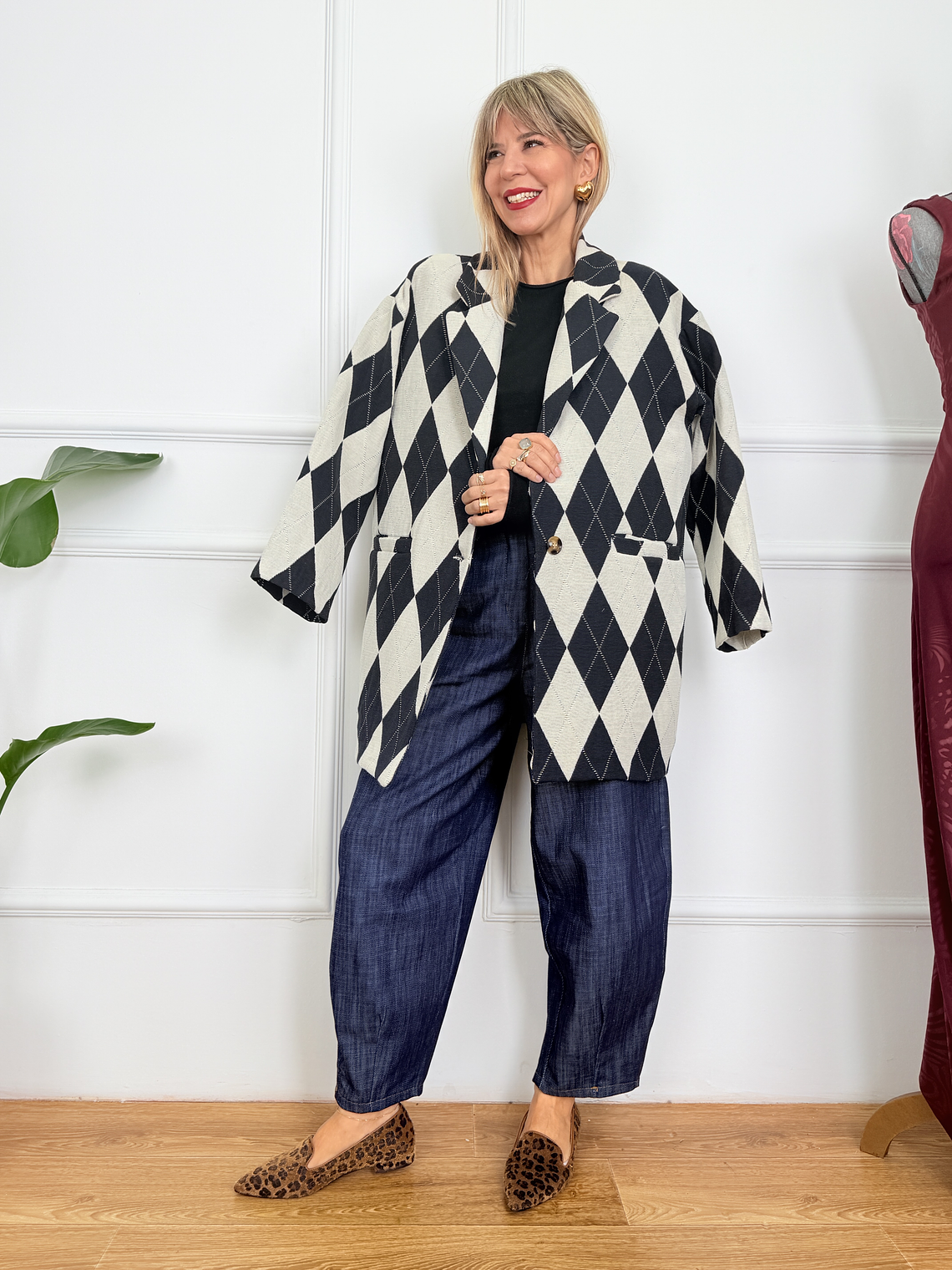 Luna Jacket 3029 Black/Ivory  2