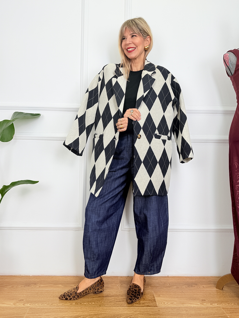 Luna Jacket 3029 Black/Ivory  2