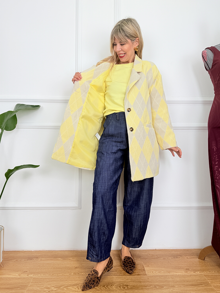 Luna Jacket 3029 Beige/Yellow 3