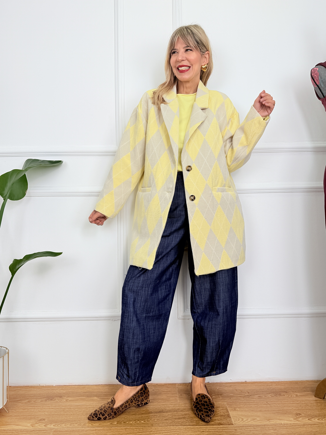 Luna Jacket 3029 Beige/Yellow 2