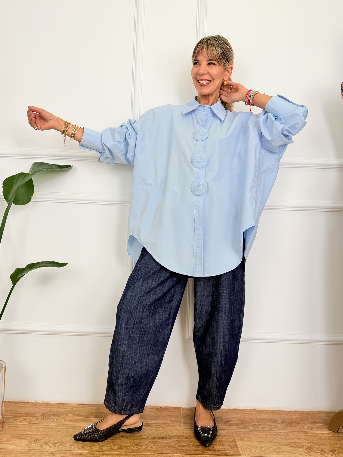 Easy Chic Shirt 13265 Blue  3