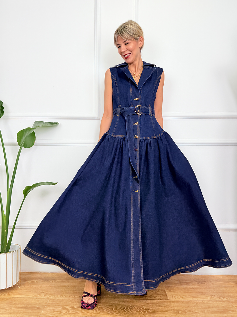 Aneliz  R11590 Jean Dress  2