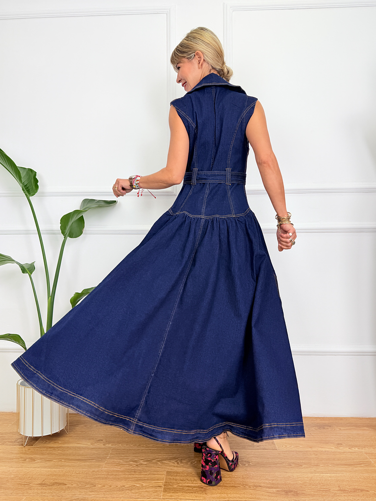 Aneliz  R11590 Jean Dress  3