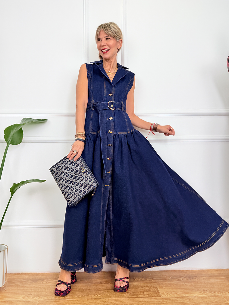 Aneliz  R11590 Jean Dress  1