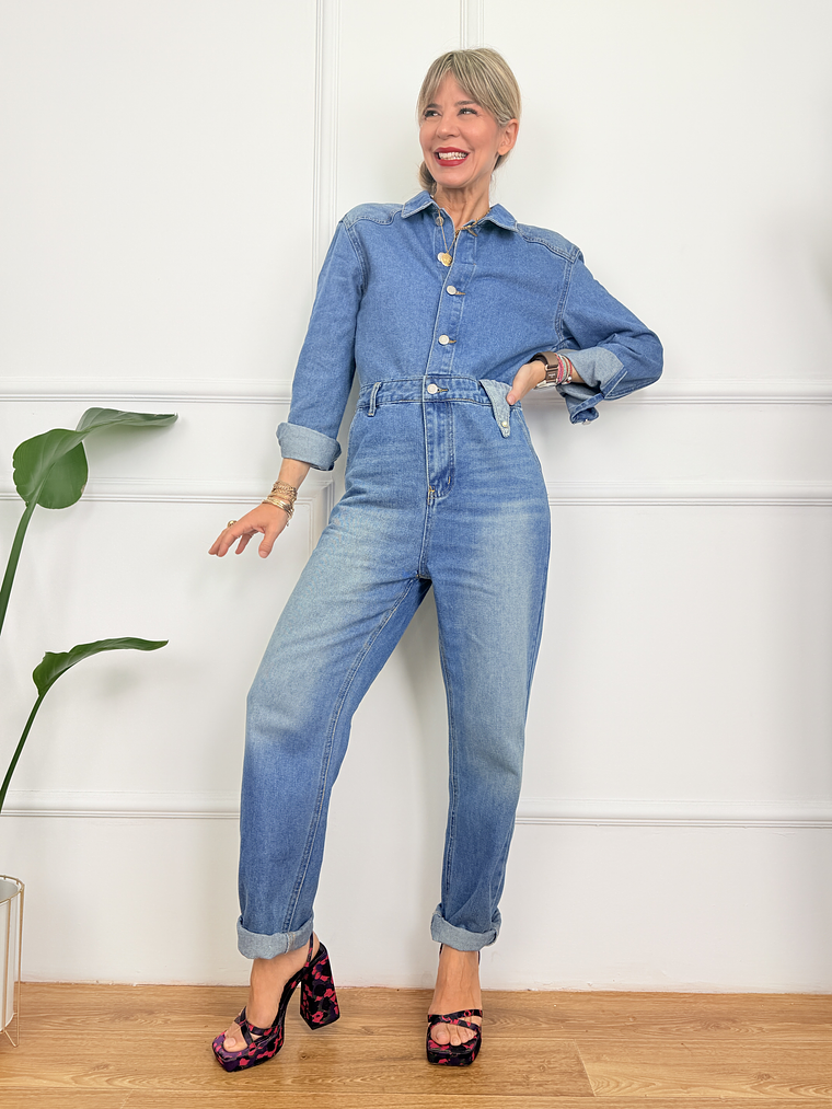 Genevieve jumpsuit jean MI24104 1