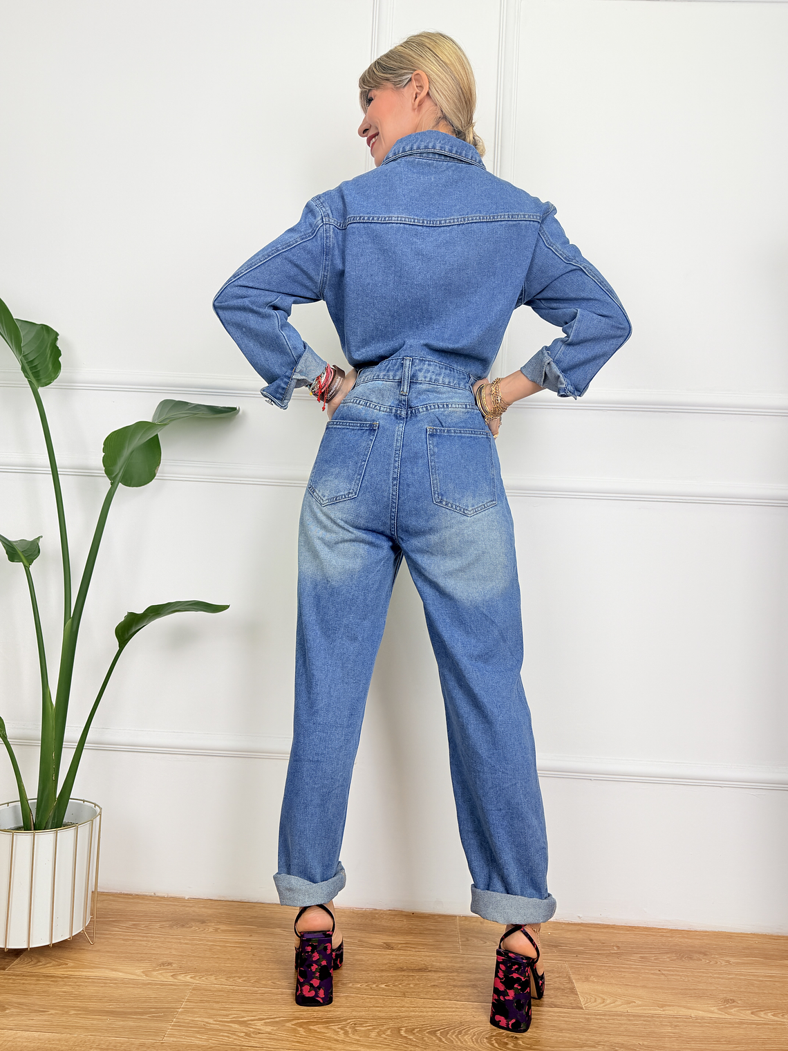 Genevieve jumpsuit jean MI24104 3