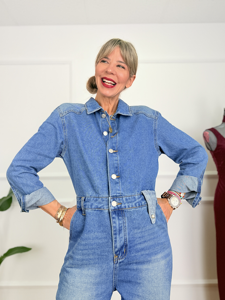 Genevieve jumpsuit jean MI24104 4