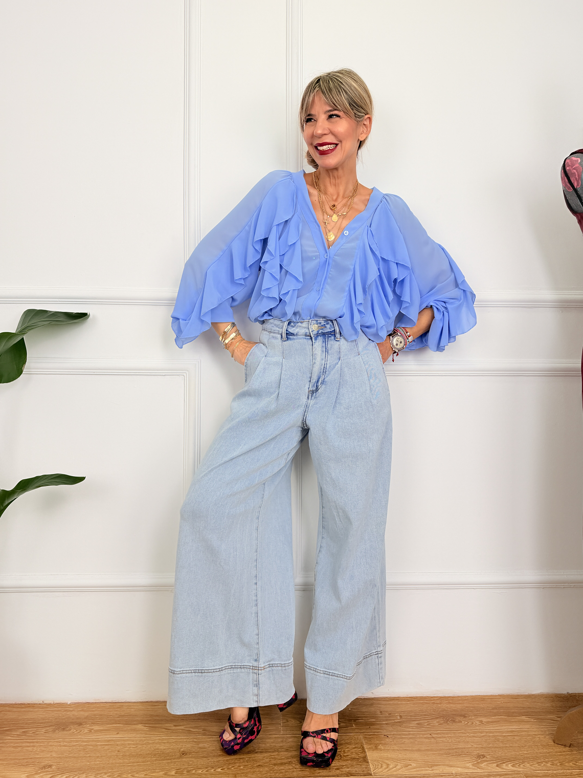 Rozela Shirt 6511 Blue  2