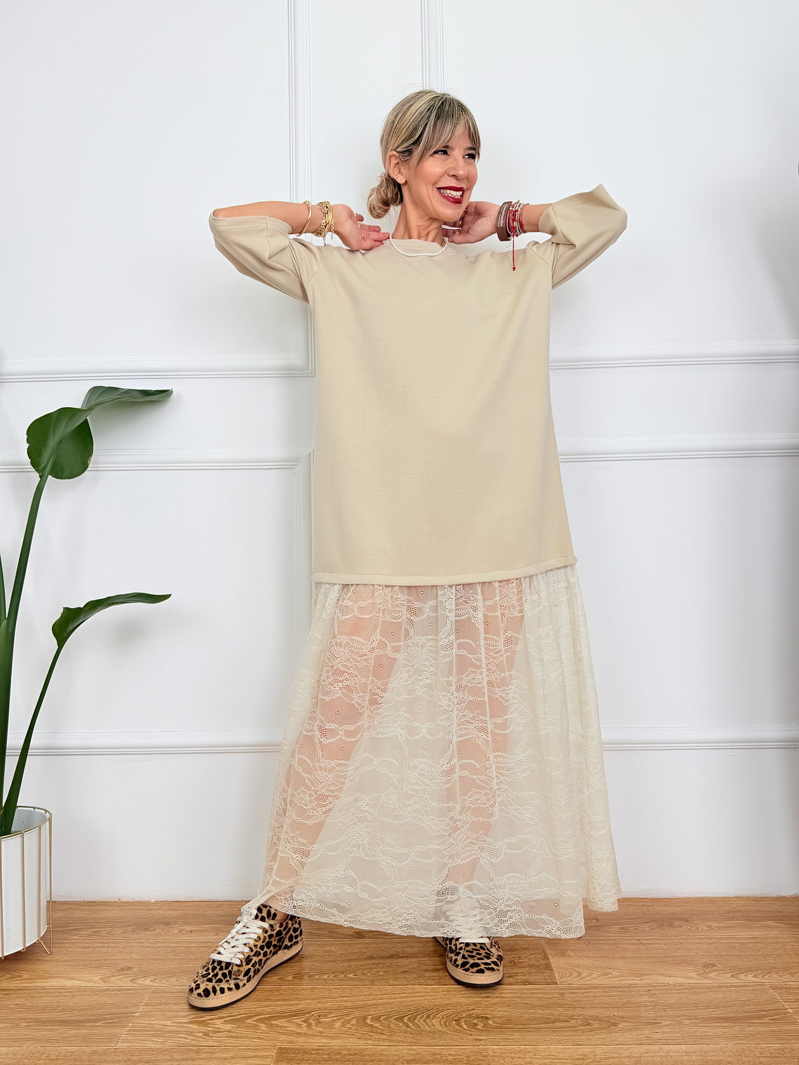 Lucian Dress 94803 Beige 2