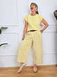 Curve Love Pants 25896 Yellow - thumbnail 2