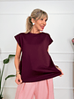 Opulent T-shirt P2121 Burgundy - thumbnail 1