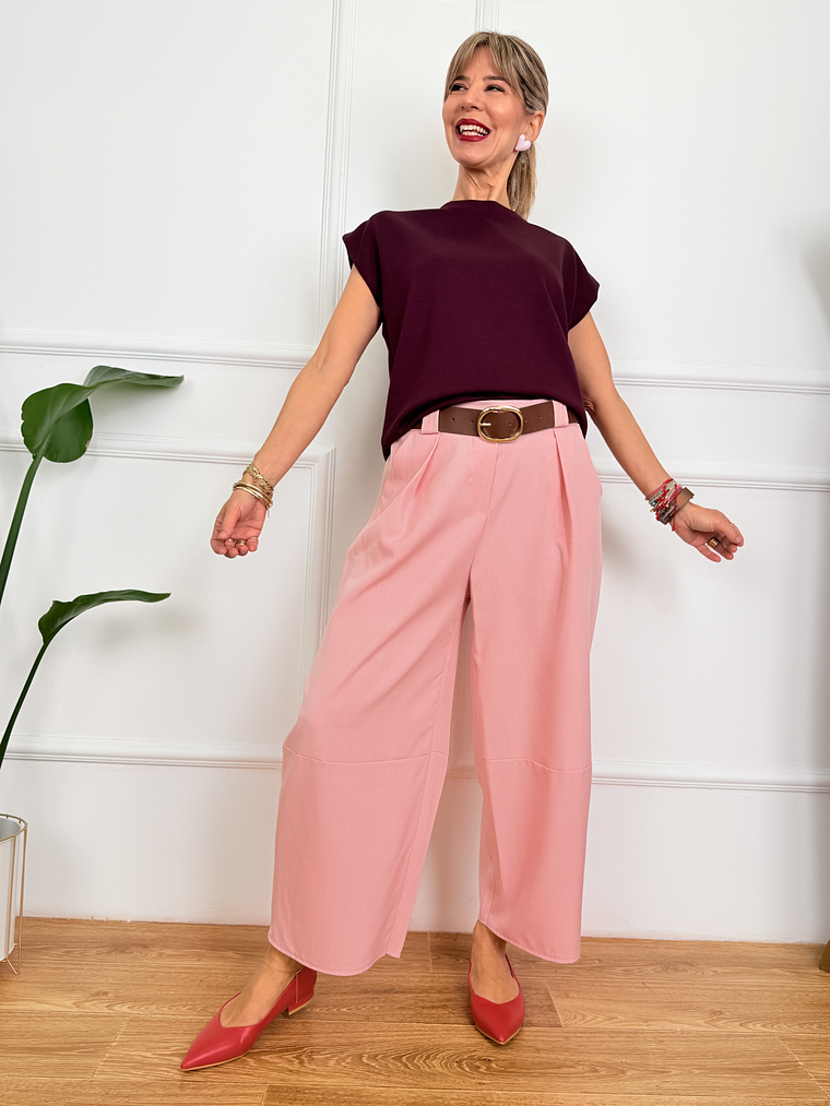 Opulent T-shirt P2121 Burgundy 2