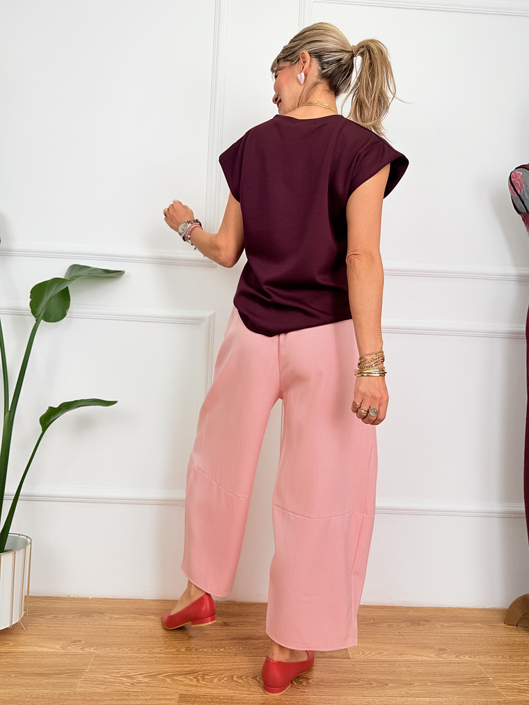 Opulent T-shirt P2121 Burgundy 4