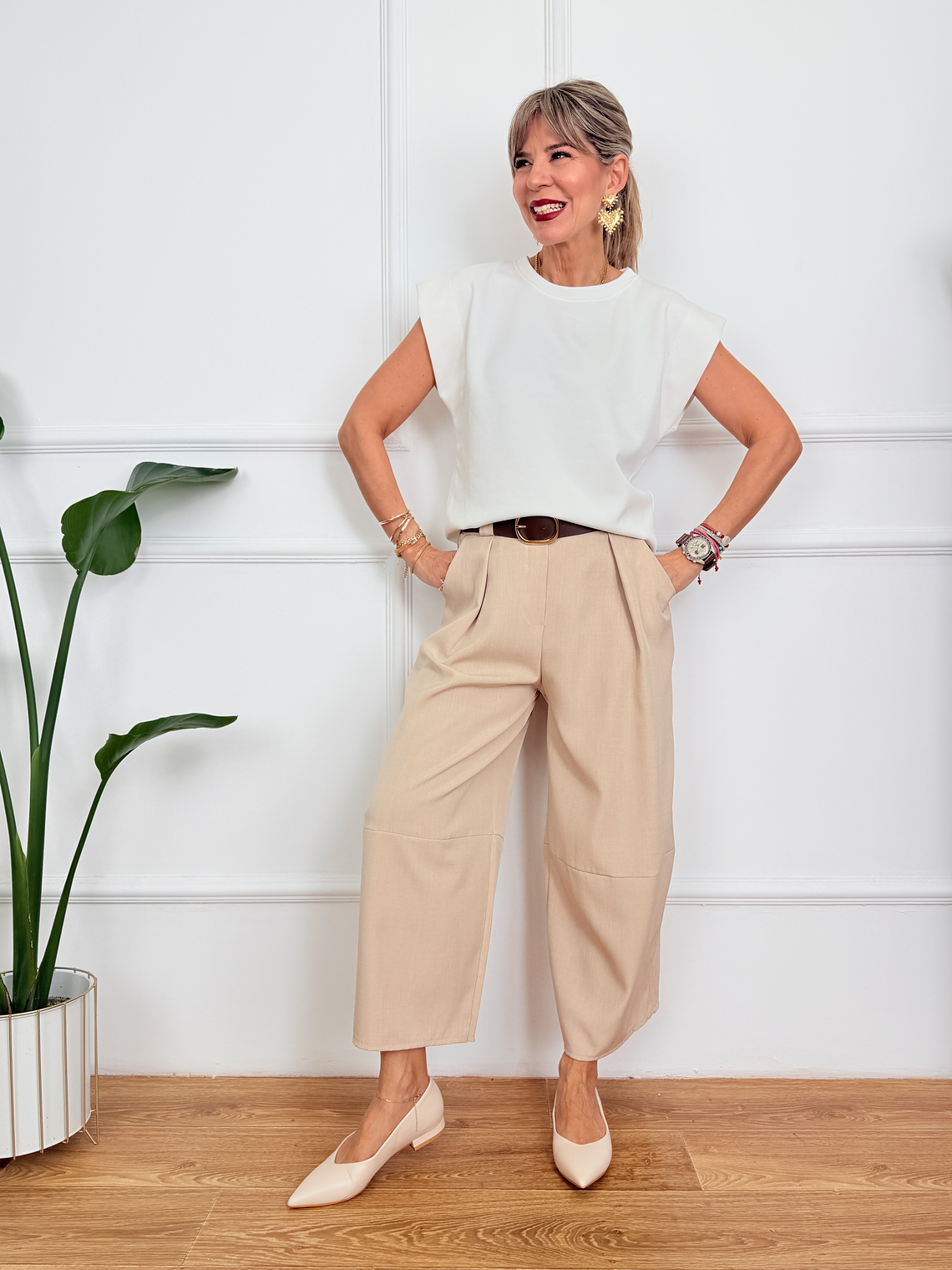 Curve Love Pants 25896 Sand 1