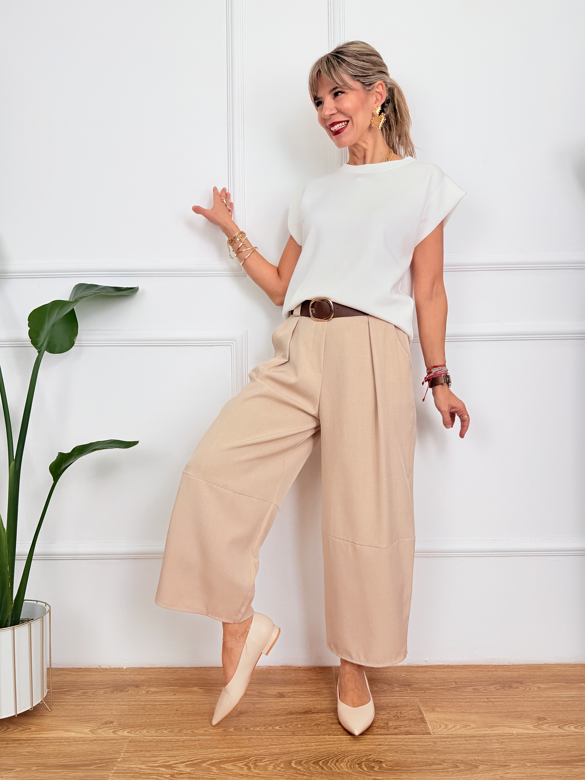 Curve Love Pants 25896 Sand 2