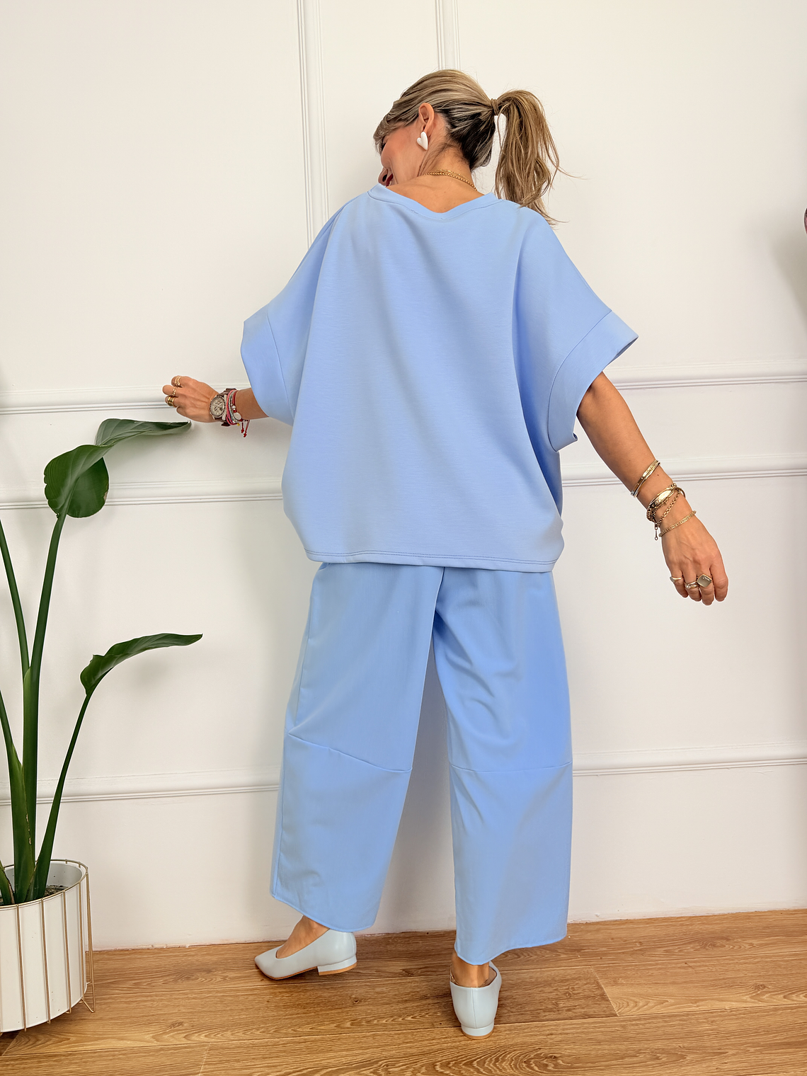 Curve Love Pants 25896 Blue 3