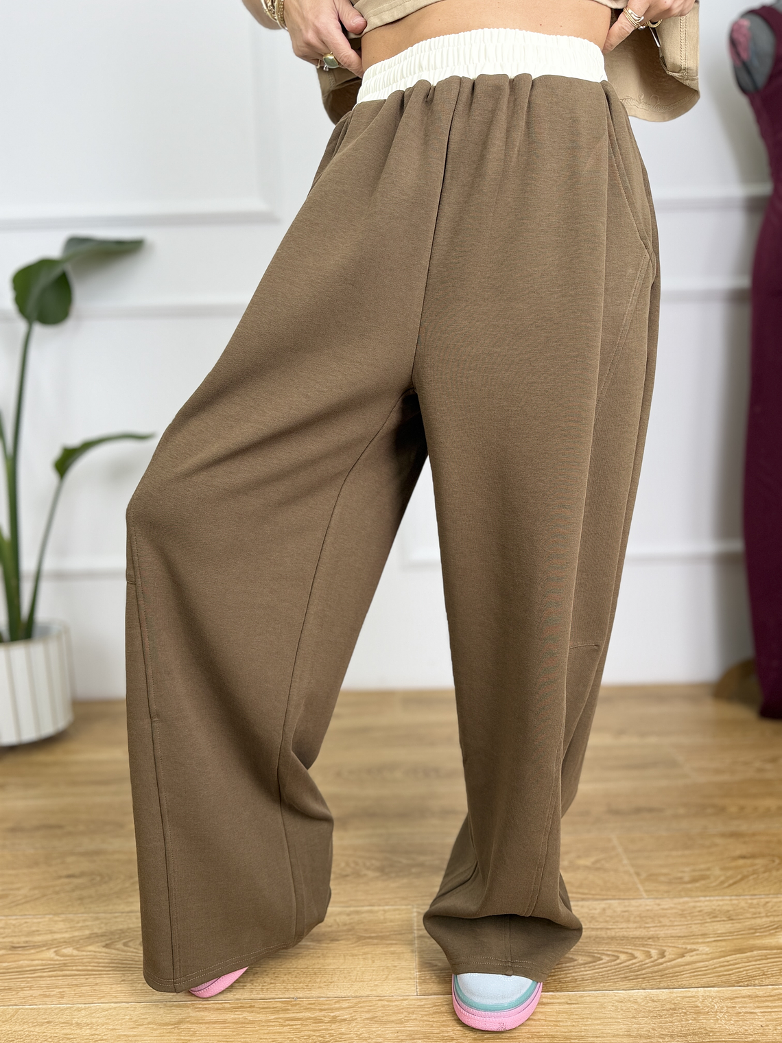 POLARÉ Pants MBX15719 Brown 4