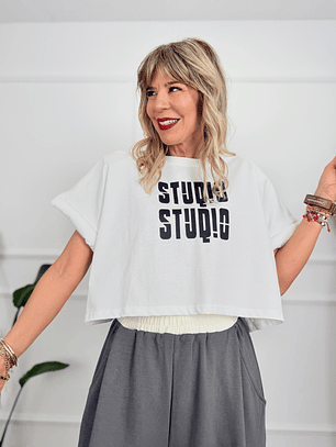 H12811 Crop T-Shirt White 