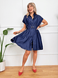 Angelica Dress Blue - thumbnail 1
