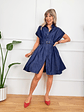 Angelica Dress Blue - thumbnail 2