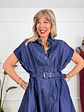 Angelica Dress Blue - thumbnail 4