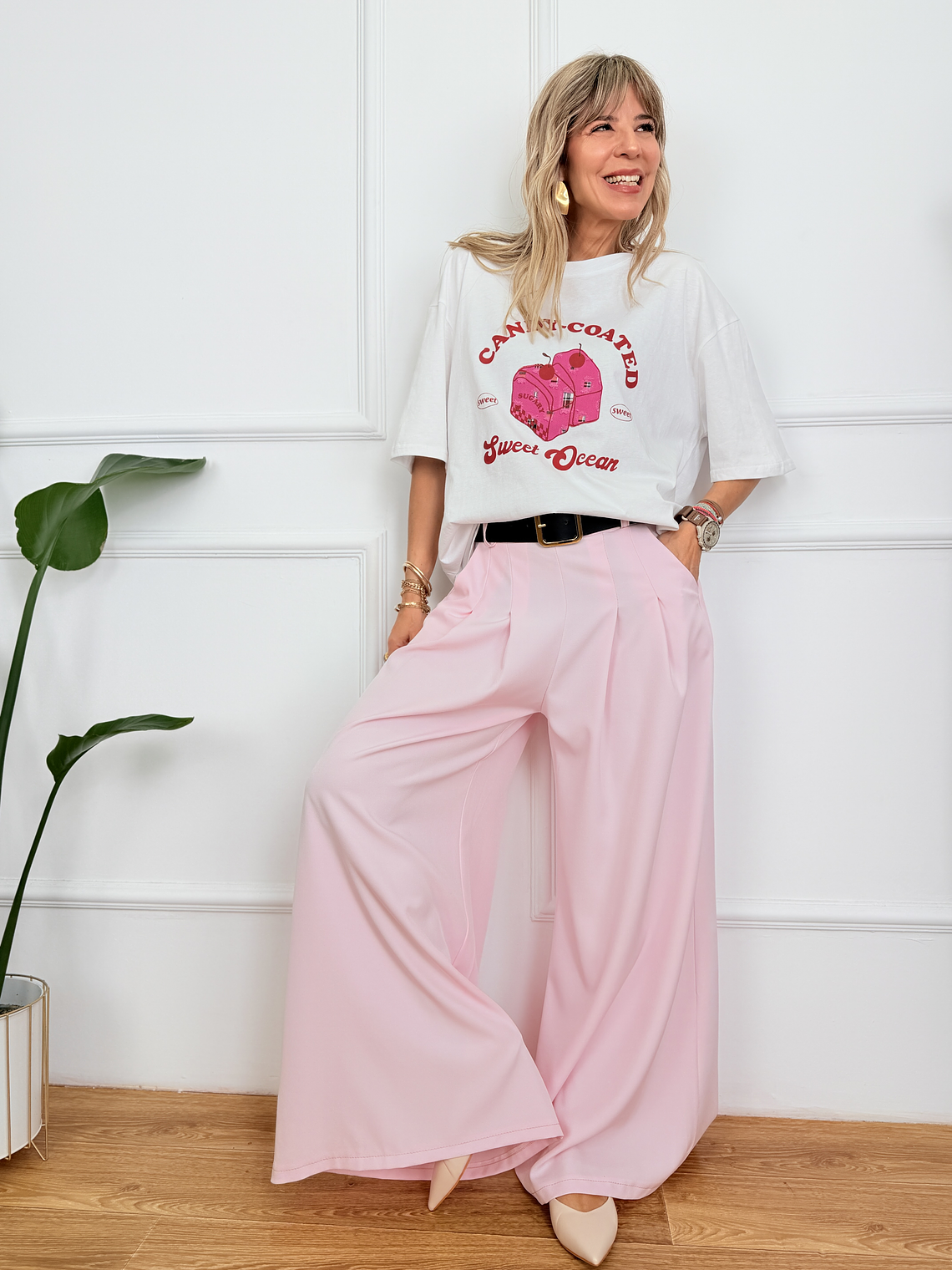 Liam Palazzo Pants 190115 Cherry Blossom Pink 1