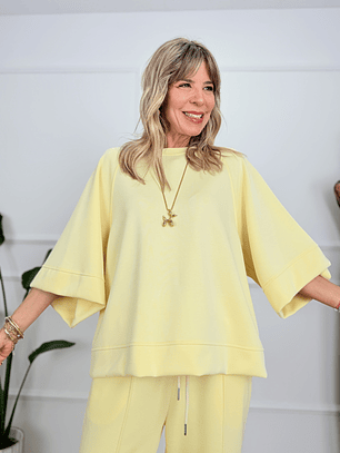 Velour Blouse 3512 Yellow